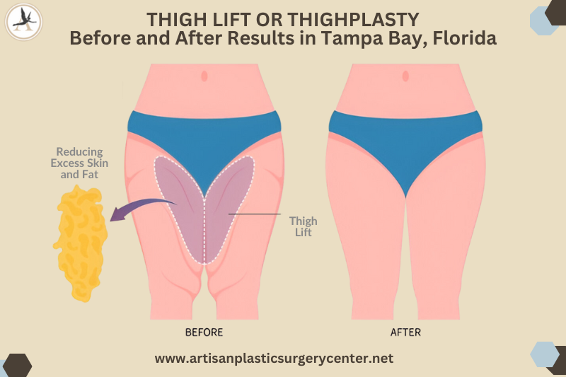 THIGH LIFT Surgery or Thighplasty Procedure Near Me_Before and After Results in Tampa Bay, Florida