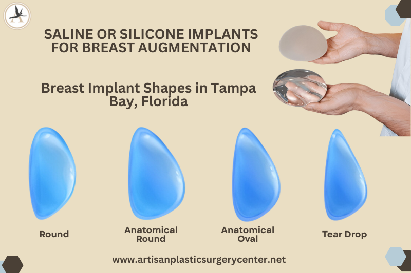 Saline or Silicone Implants for Breast Augmentation_Breast Implant Shapes in Tampa Bay, Florida
